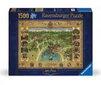 Пазл 1500 00720 Harry Potter. Карта Хогвартса